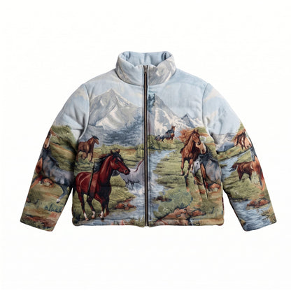 FREE HORSE TAPESTRY COAT
