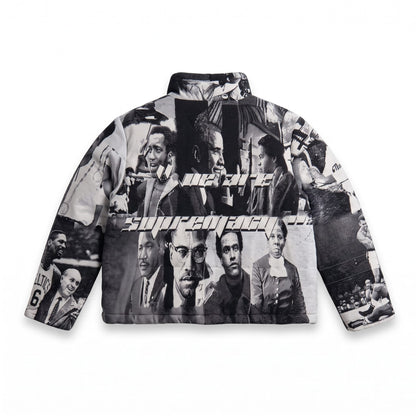 BLACK LEADER TAPESTRY COAT
