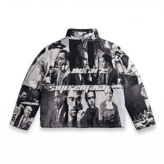 BLACK LEADER TAPESTRY COAT