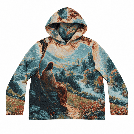 VALLEY OF PEACE TAPESTRY HOODIE