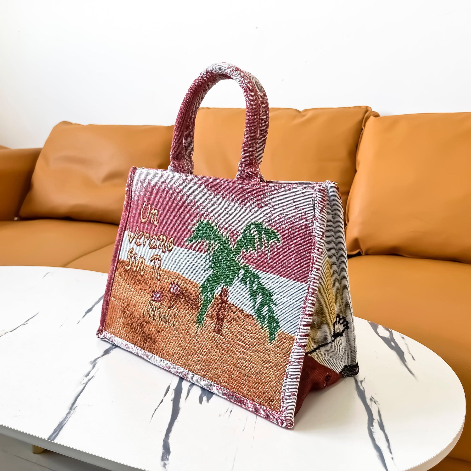 BAD BUNY TAPESTRY TOTE BAG - RDMCLOTHINGART