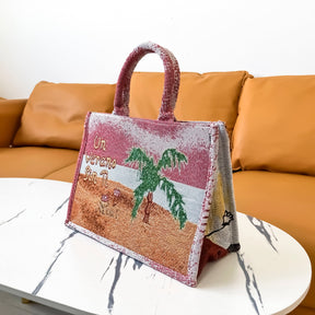 BAD BUNY TAPESTRY TOTE BAG - RDMCLOTHINGART