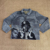 RDMCLOTHINGART L tapestry hoodie 9010