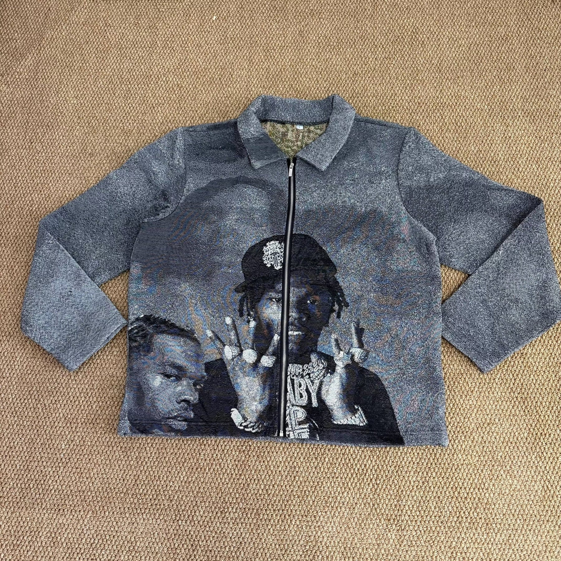 RDMCLOTHINGART L tapestry hoodie 9010