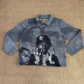 RDMCLOTHINGART L tapestry hoodie 9010