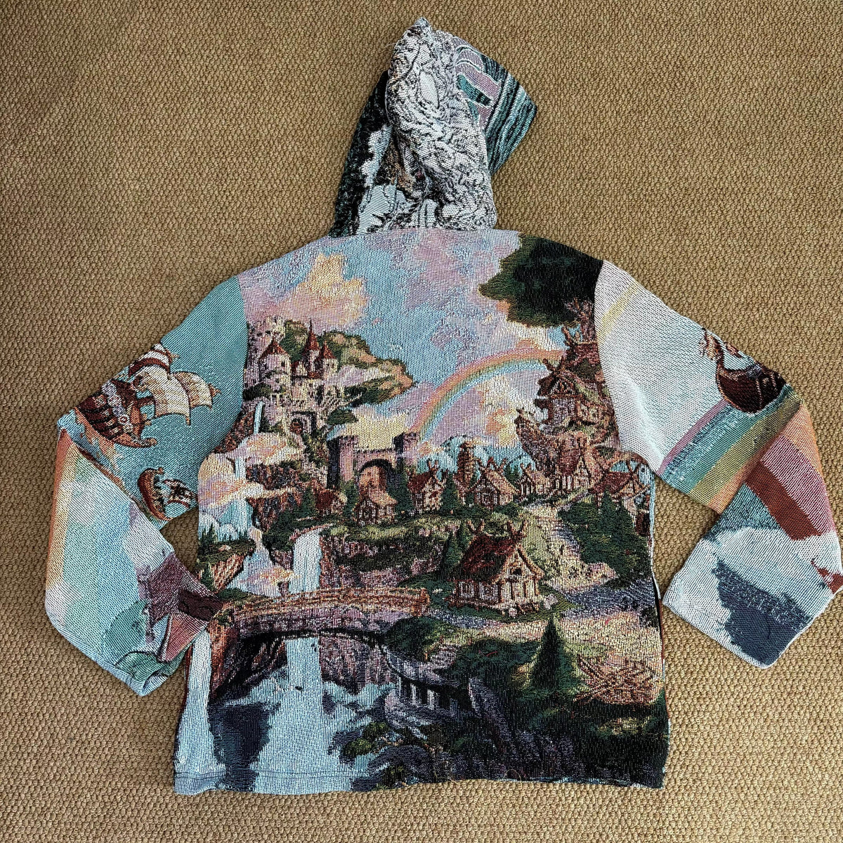 RDMCLOTHINGART L tapestry hoodie 9088