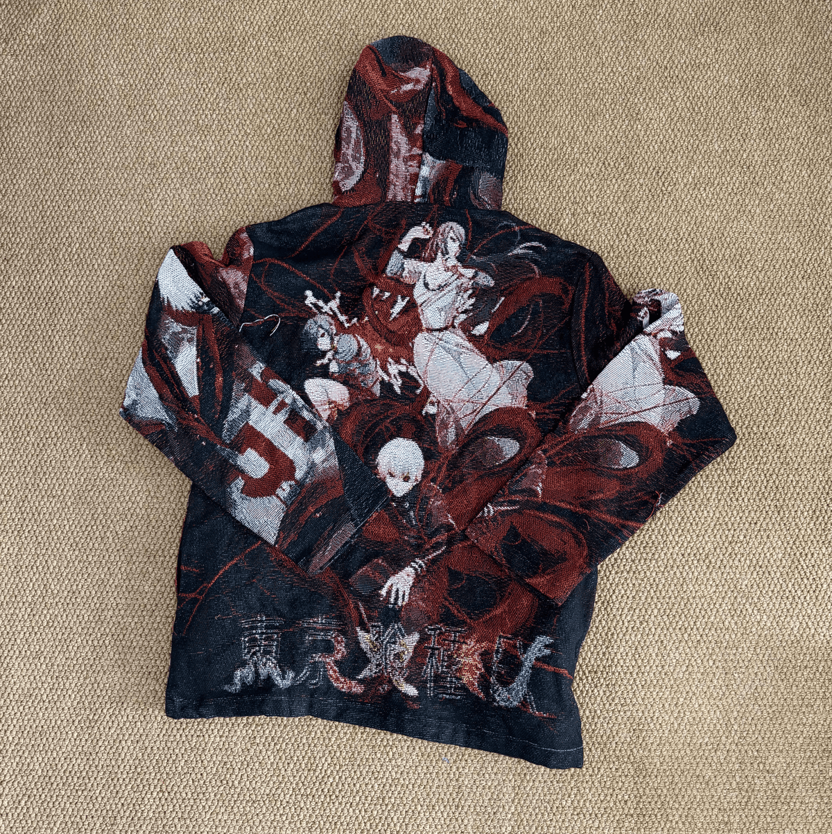 RDMCLOTHINGART L tapestry hoodie 9095