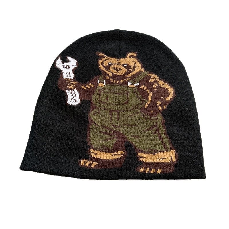 Workwear Bear Knit Beanie