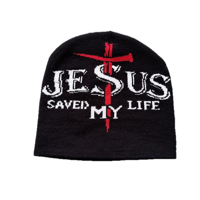 Jesus Saved My Life Knit Beanie