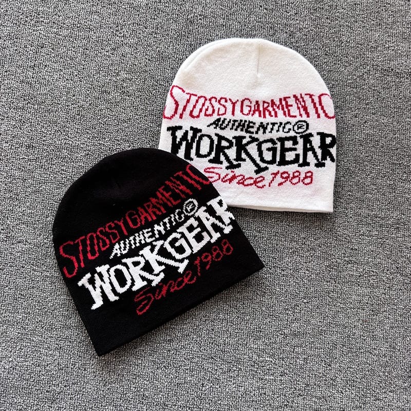 Vintage Workgear Lettering Knit Beanie