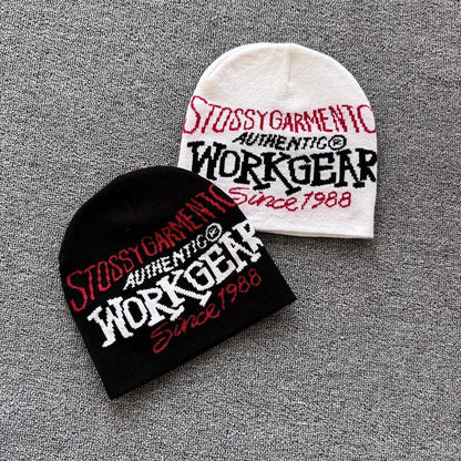Vintage Workgear Lettering Knit Beanie