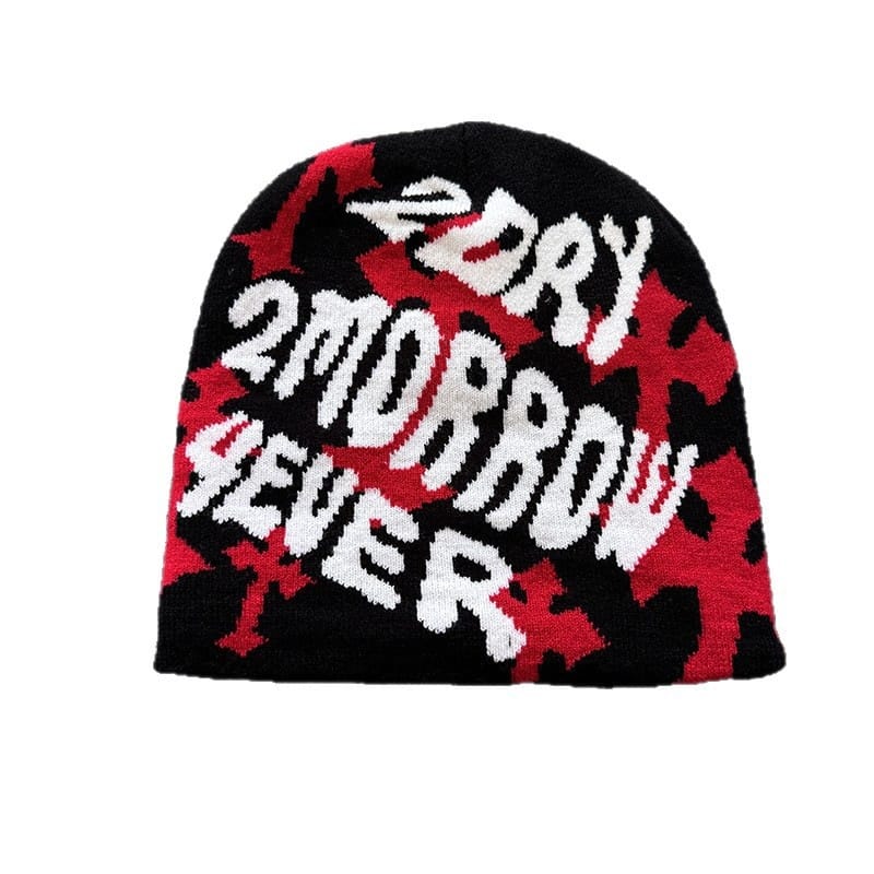Tomorrow Never Camo Knit Beanie
