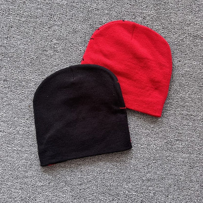 Red Web Spider Knit Beanie