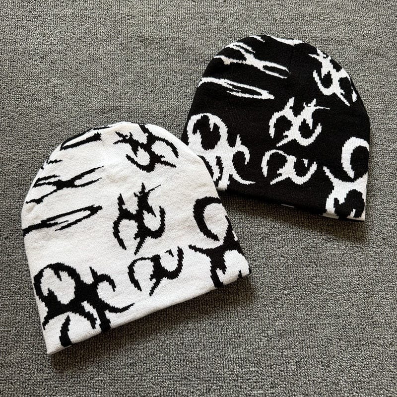Allover Tribal Knit Beanie