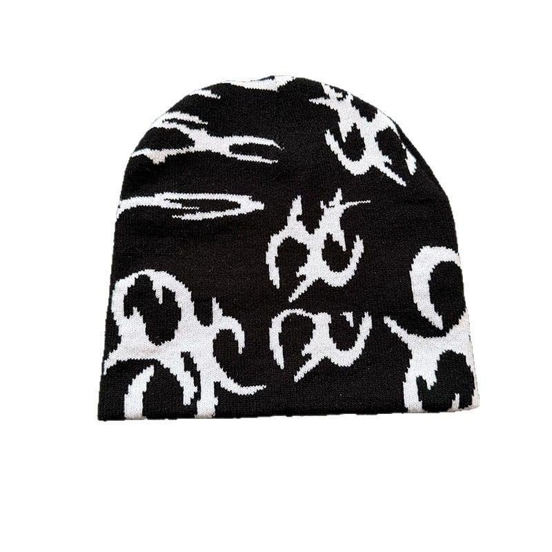 Allover Tribal Knit Beanie