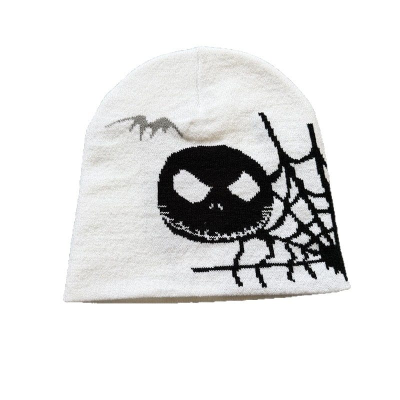 Skull Web Knit Beanie