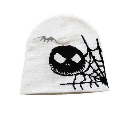 Skull Web Knit Beanie