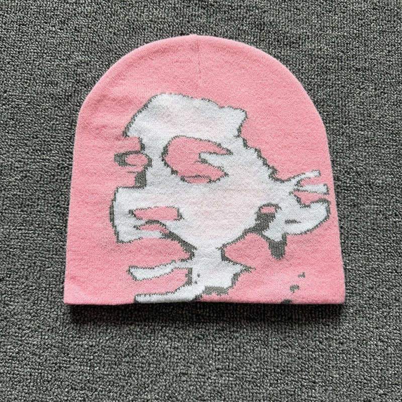 Screaming Portrait Knit Beanie