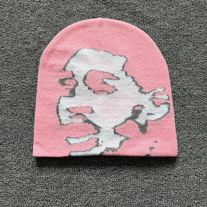 Screaming Portrait Knit Beanie