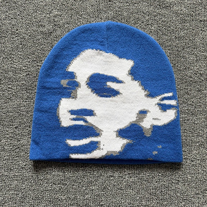 Screaming Portrait Knit Beanie