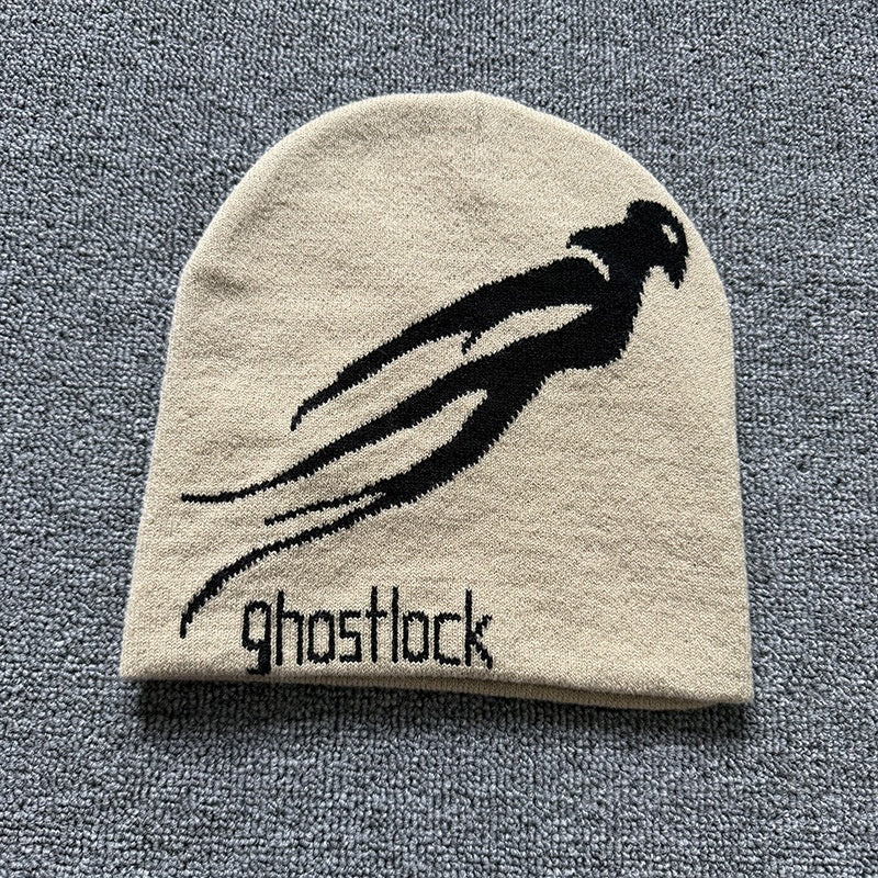 Ghost Silhouette Knit Beanie