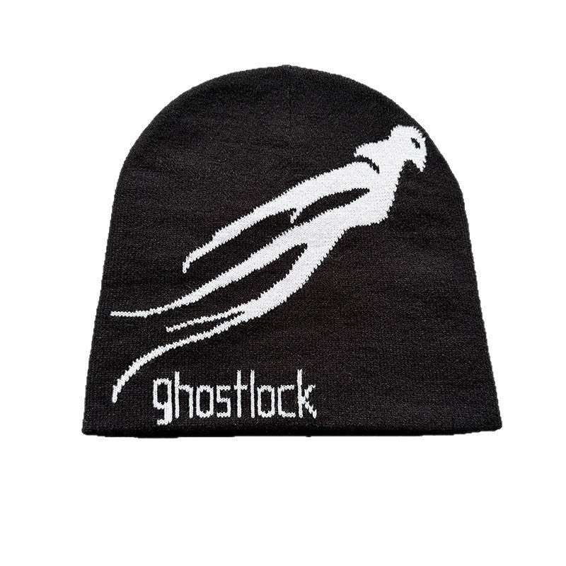 Ghost Silhouette Knit Beanie