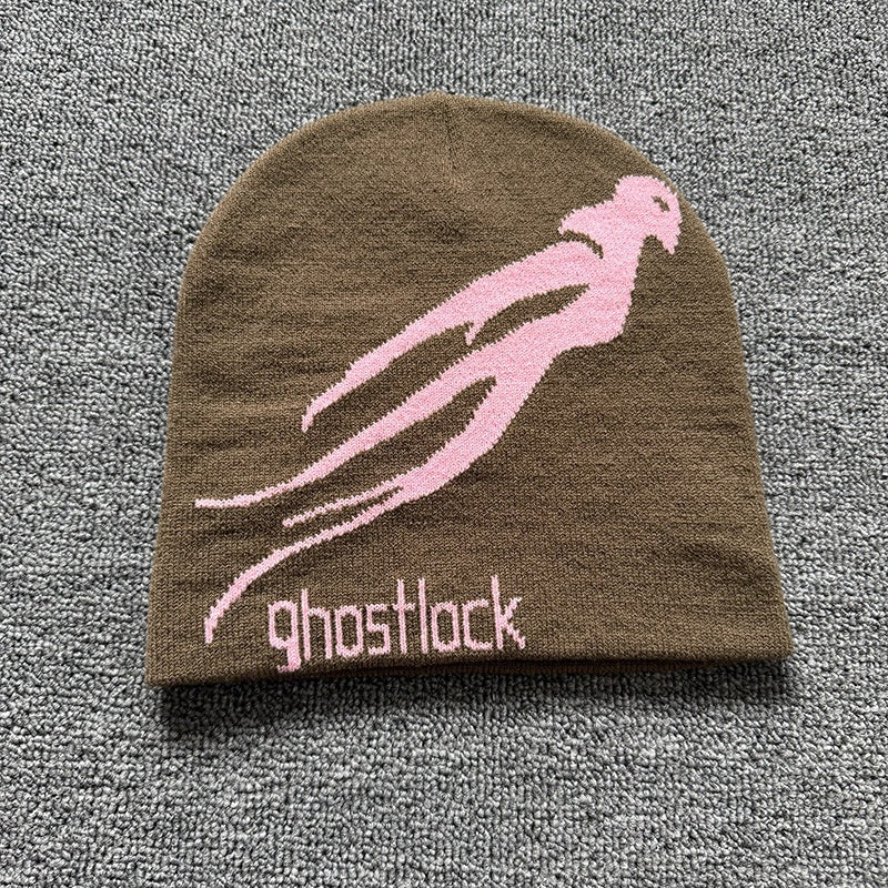Ghost Silhouette Knit Beanie