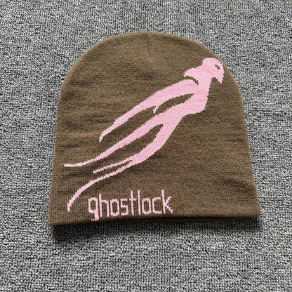 Ghost Silhouette Knit Beanie