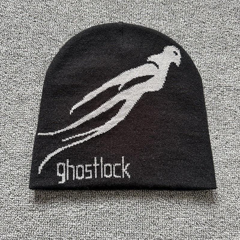 Ghost Silhouette Knit Beanie