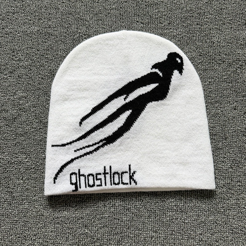 Ghost Silhouette Knit Beanie