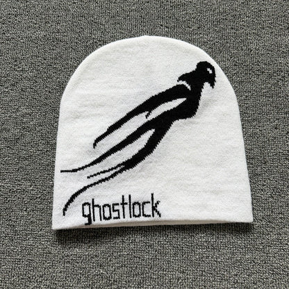 Ghost Silhouette Knit Beanie