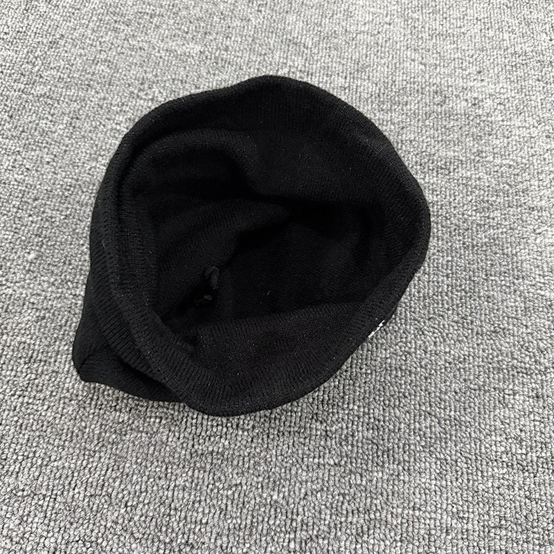 Gothic Allover Script Knit Beanie