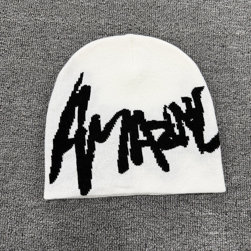Sharp Script Knit Beanie