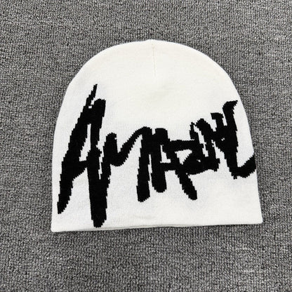 Sharp Script Knit Beanie