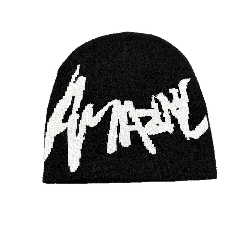 Sharp Script Knit Beanie