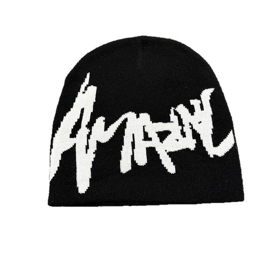 Sharp Script Knit Beanie