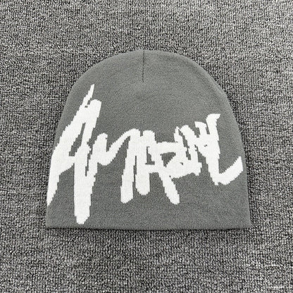 Sharp Script Knit Beanie