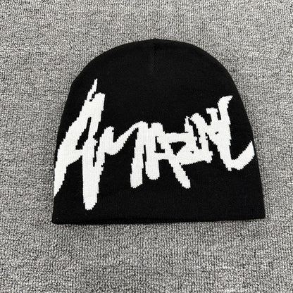 Sharp Script Knit Beanie