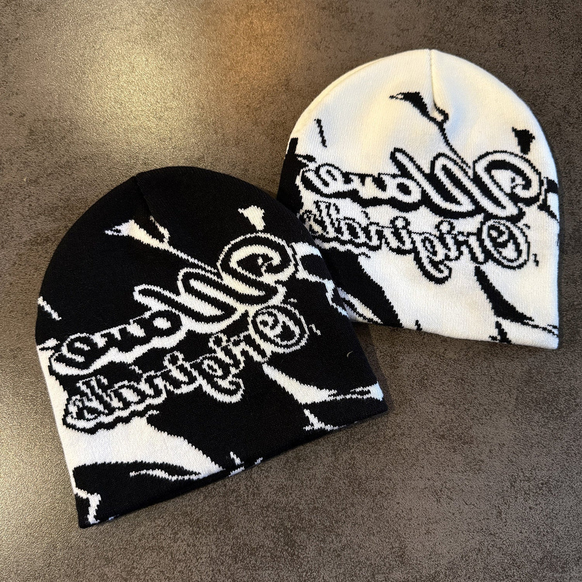 Wave Original Script Knit Beanie