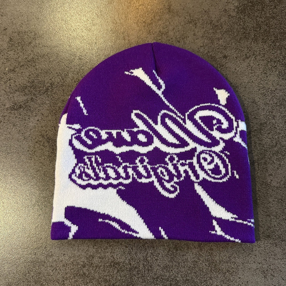 Wave Original Script Knit Beanie