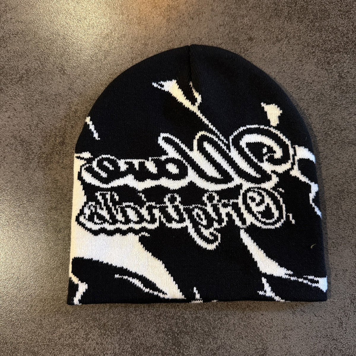 Wave Original Script Knit Beanie