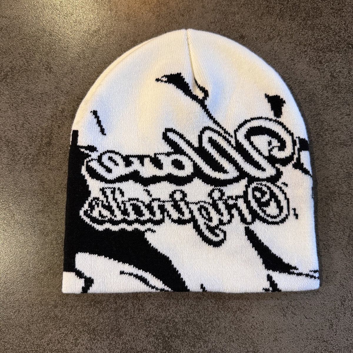 Wave Original Script Knit Beanie