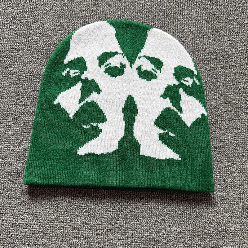 Mirrored Face Knit Beanie color 12
