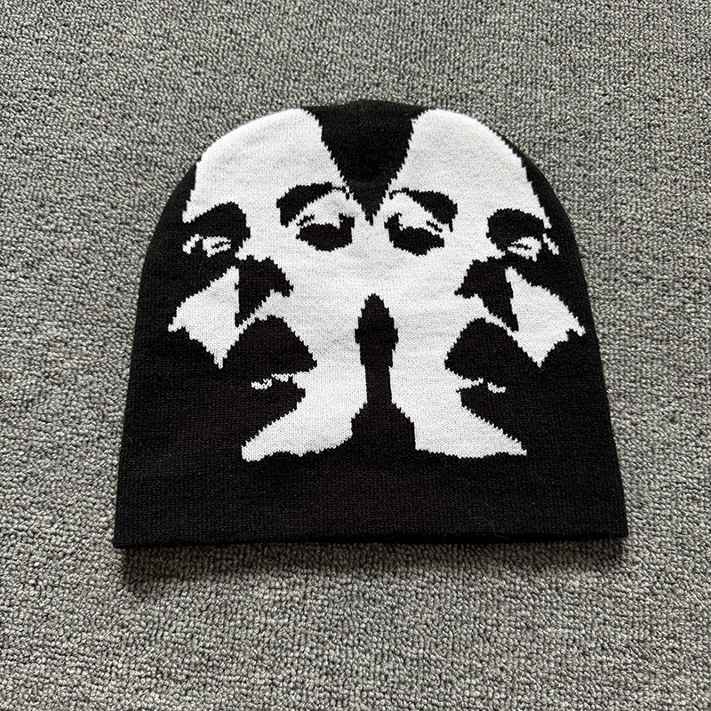 Mirrored Face Knit Beanie color 5