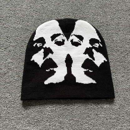 Mirrored Face Knit Beanie color 5
