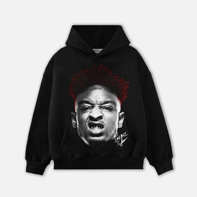21SAVAGE HEAD HOODIE-1073 - RDMCLOTHINGART