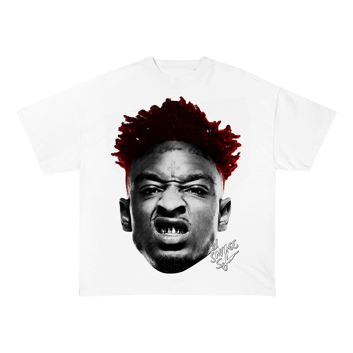 21SAVAGE HEAVY WEIGHT COTTON TEE-8022 - RDMCLOTHINGART
