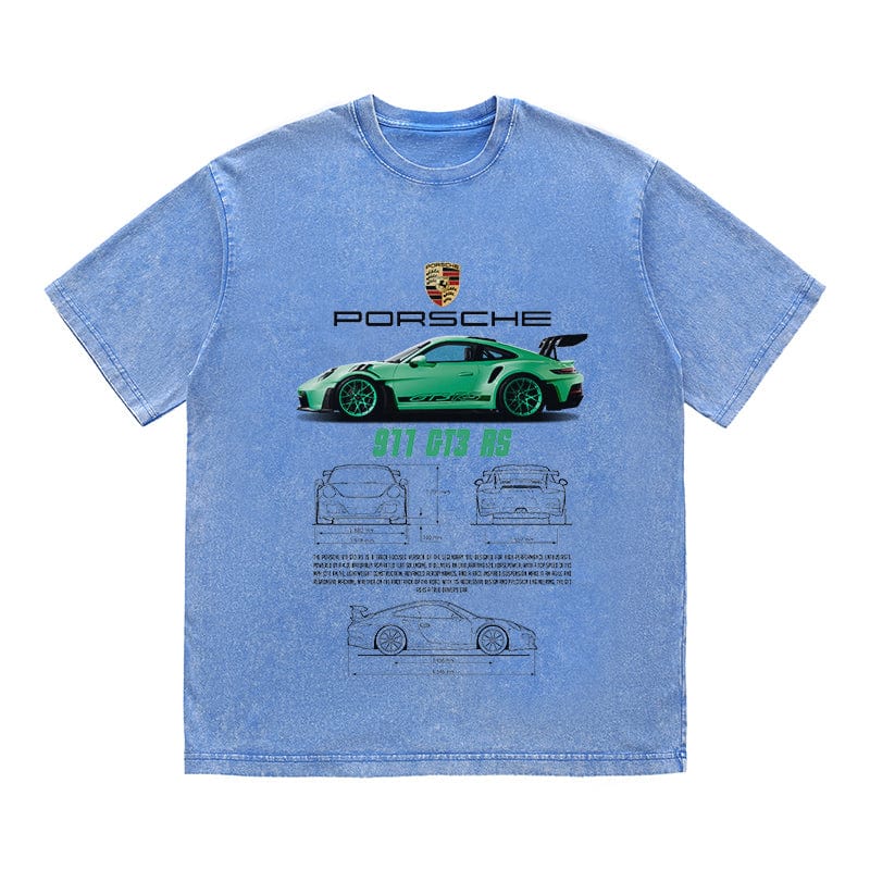RDMCLOTHINGART tapestry hoodie 911 GT3 RS VERDE HEAVY COTTON TEES-9385