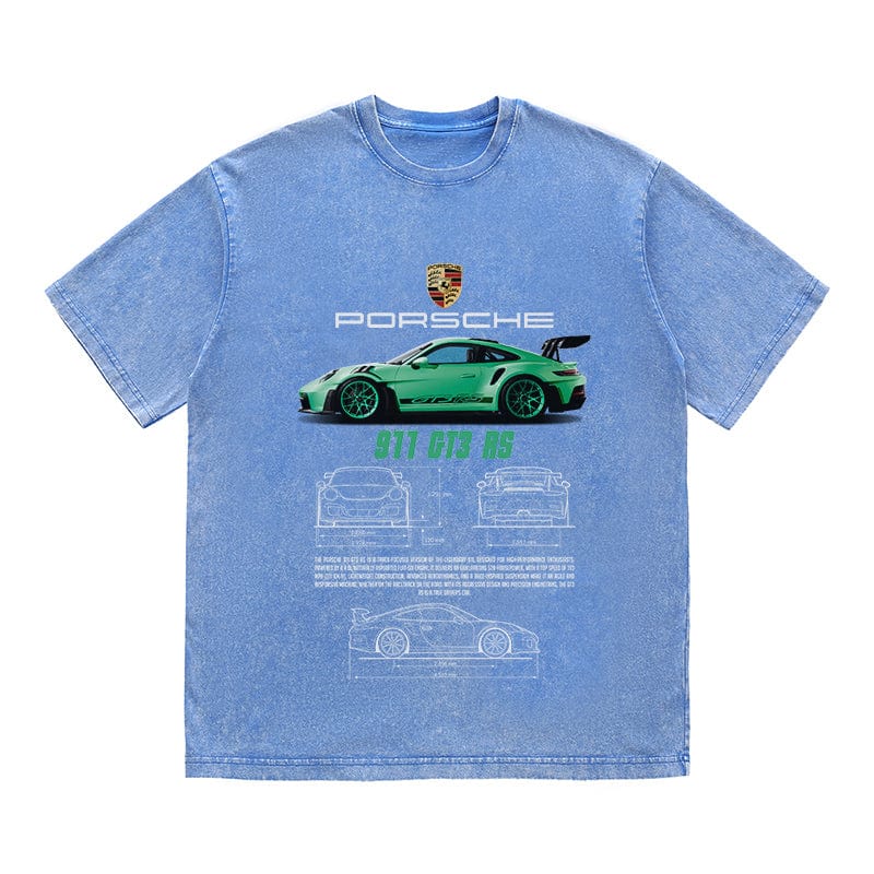 RDMCLOTHINGART tapestry hoodie 911 GT3 RS VERDE HEAVY COTTON TEES-9386