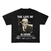RDMCLOTHINGART tapestry hoodie AL CAPONE HEAVY WEIGHT COTTON TEE-8818